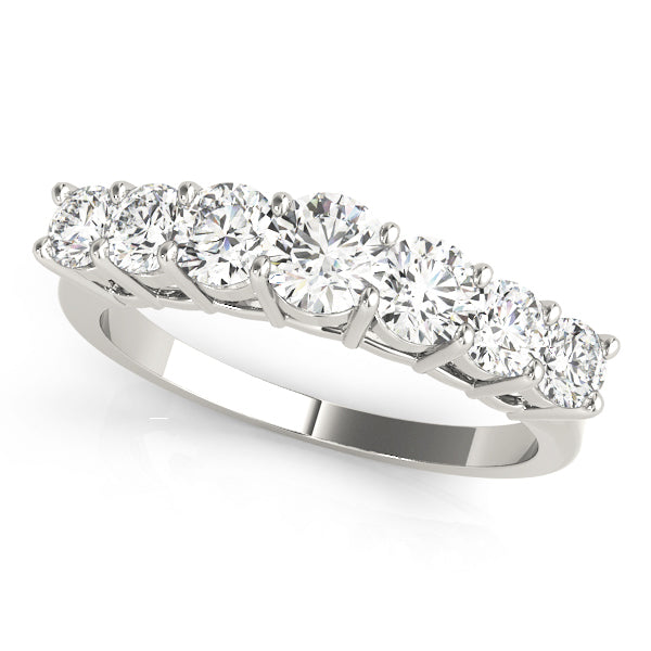 Descending Prong-Set Wedding Ring - Michael E. Minden Diamond Jewelers