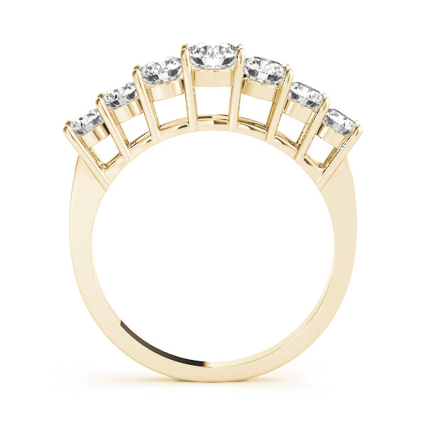 Descending Prong-Set Wedding Ring - Michael E. Minden Diamond Jewelers