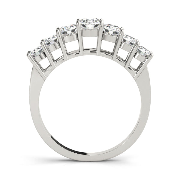 Descending Prong-Set Wedding Ring - Michael E. Minden Diamond Jewelers