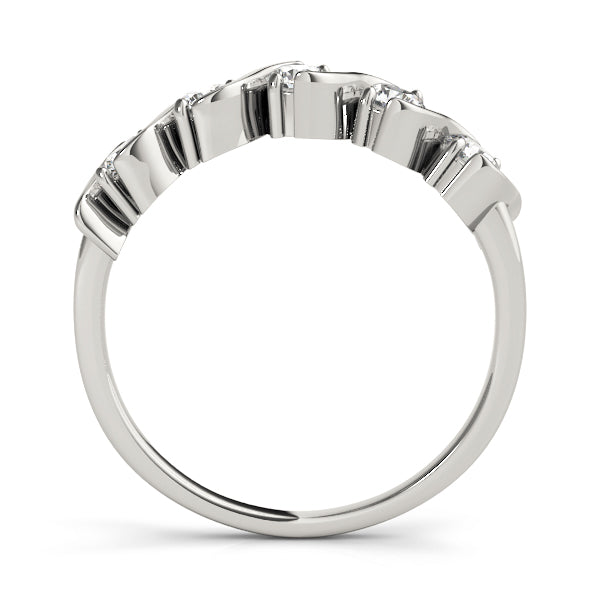 Swirl Wedding Ring - Michael E. Minden Diamond Jewelers