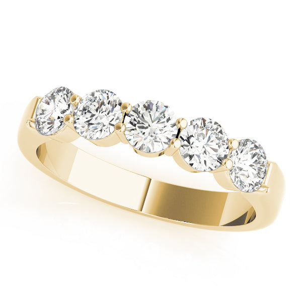 Shared Prong-Set Wedding Ring - Michael E. Minden Diamond Jewelers