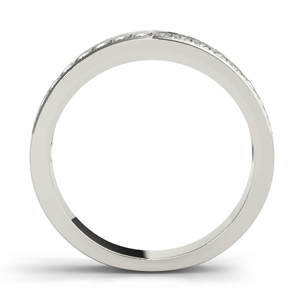 Double Row Pave-Set Wedding Ring - Michael E. Minden Diamond Jewelers