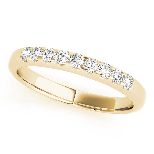 Prong-Set Wedding Ring - Michael E. Minden Diamond Jewelers