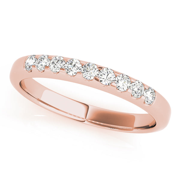 Prong-Set Wedding Ring - Michael E. Minden Diamond Jewelers