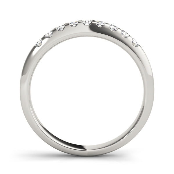 Prong-Set Wedding Ring - Michael E. Minden Diamond Jewelers