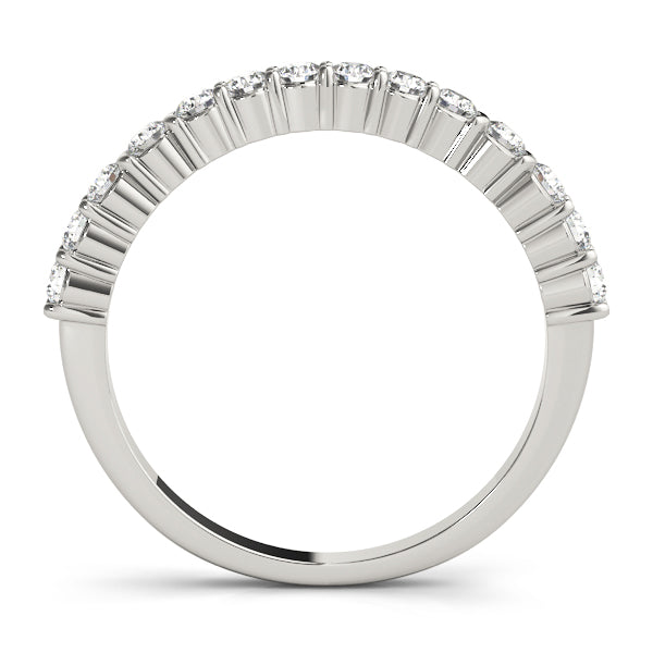 Classic Shared Prong-Set Wedding Ring - Michael E. Minden Diamond Jewelers