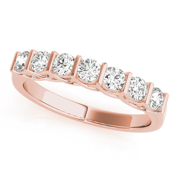 Round Bar-Set Wedding Ring - Michael E. Minden Diamond Jewelers