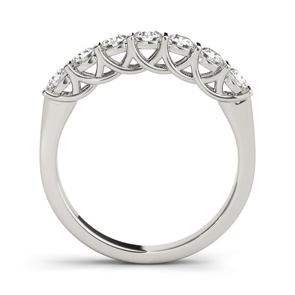 Round Bar-Set Wedding Ring - Michael E. Minden Diamond Jewelers