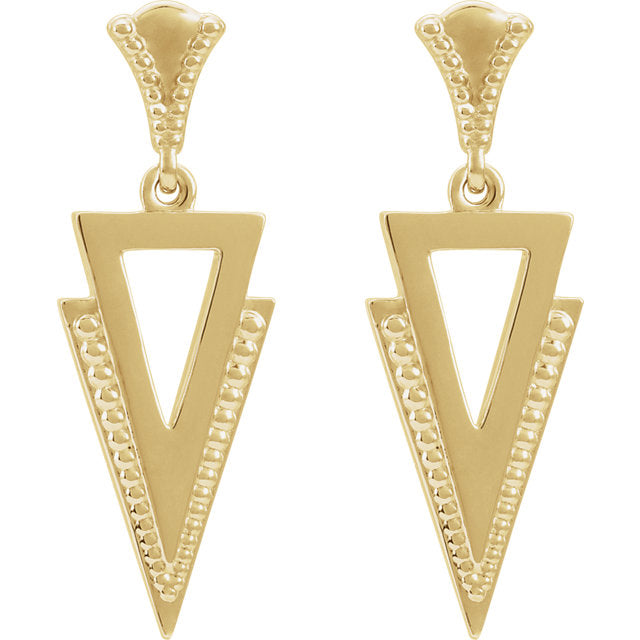 Geometric Dangle Earrings - Michael E. Minden Diamond Jewelers