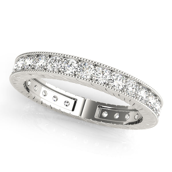 Pave-Set Wedding Ring - Michael E. Minden Diamond Jewelers