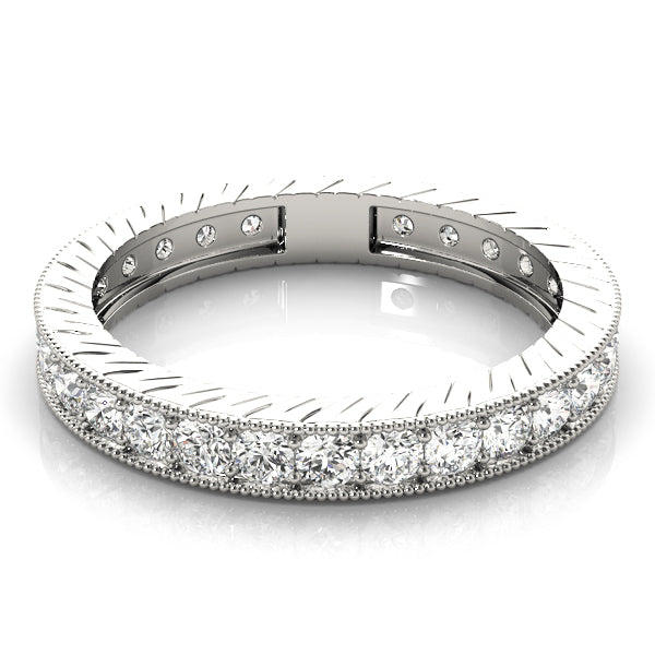 Pave-Set Wedding Ring - Michael E. Minden Diamond Jewelers