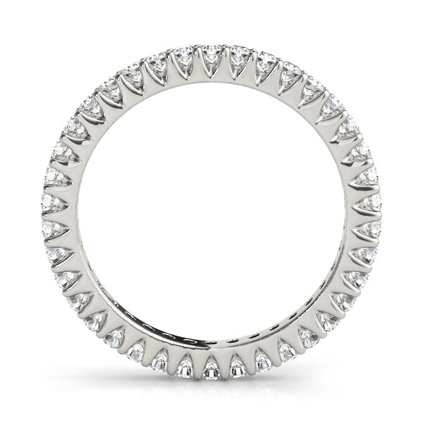 MicroPave Eternity Wedding Ring - Michael E. Minden Diamond Jewelers