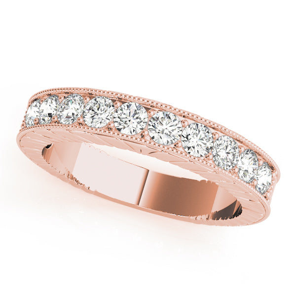 Milgrain Channel-Set Inspired Wedding Ring - Michael E. Minden Diamond Jewelers