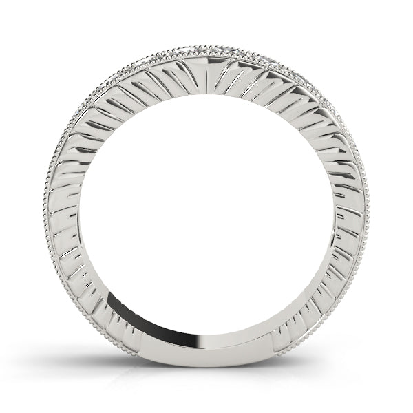 Milgrain Channel-Set Inspired Wedding Ring - Michael E. Minden Diamond Jewelers