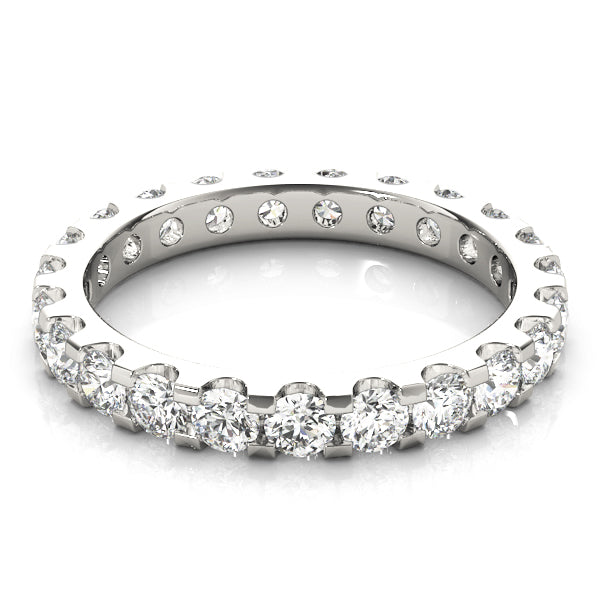 Eternity U Shape Shared Prong-Set Wedding Ring - Michael E. Minden Diamond Jewelers