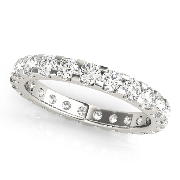 Eternity U Shape Shared Prong-Set Wedding Ring - Michael E. Minden Diamond Jewelers
