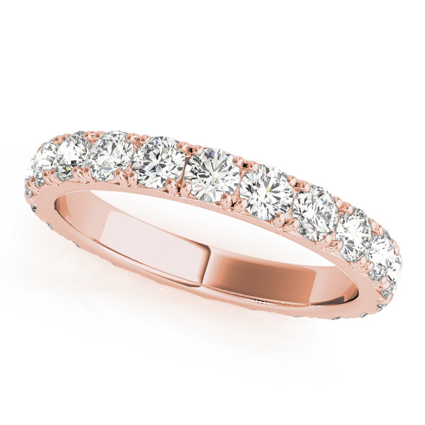 French-Set Eternity Wedding Ring - Michael E. Minden Diamond Jewelers