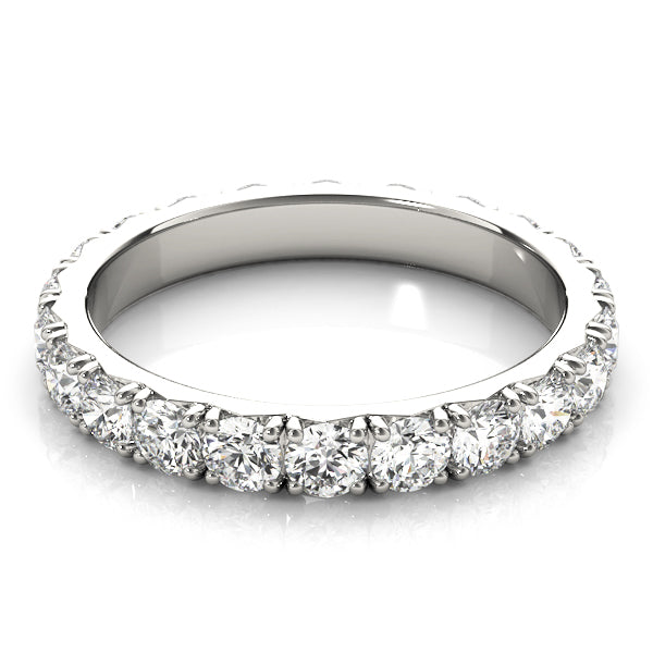 French-Set Eternity Wedding Ring - Michael E. Minden Diamond Jewelers