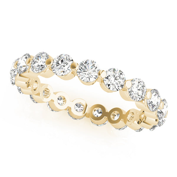 Single Shared Prong-Set Eternity Ring - Michael E. Minden Diamond Jewelers