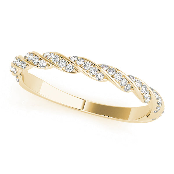 Diamond Braided Wedding Ring - Michael E. Minden Diamond Jewelers