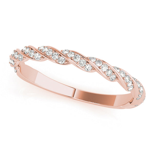 Diamond Braided Wedding Ring - Michael E. Minden Diamond Jewelers