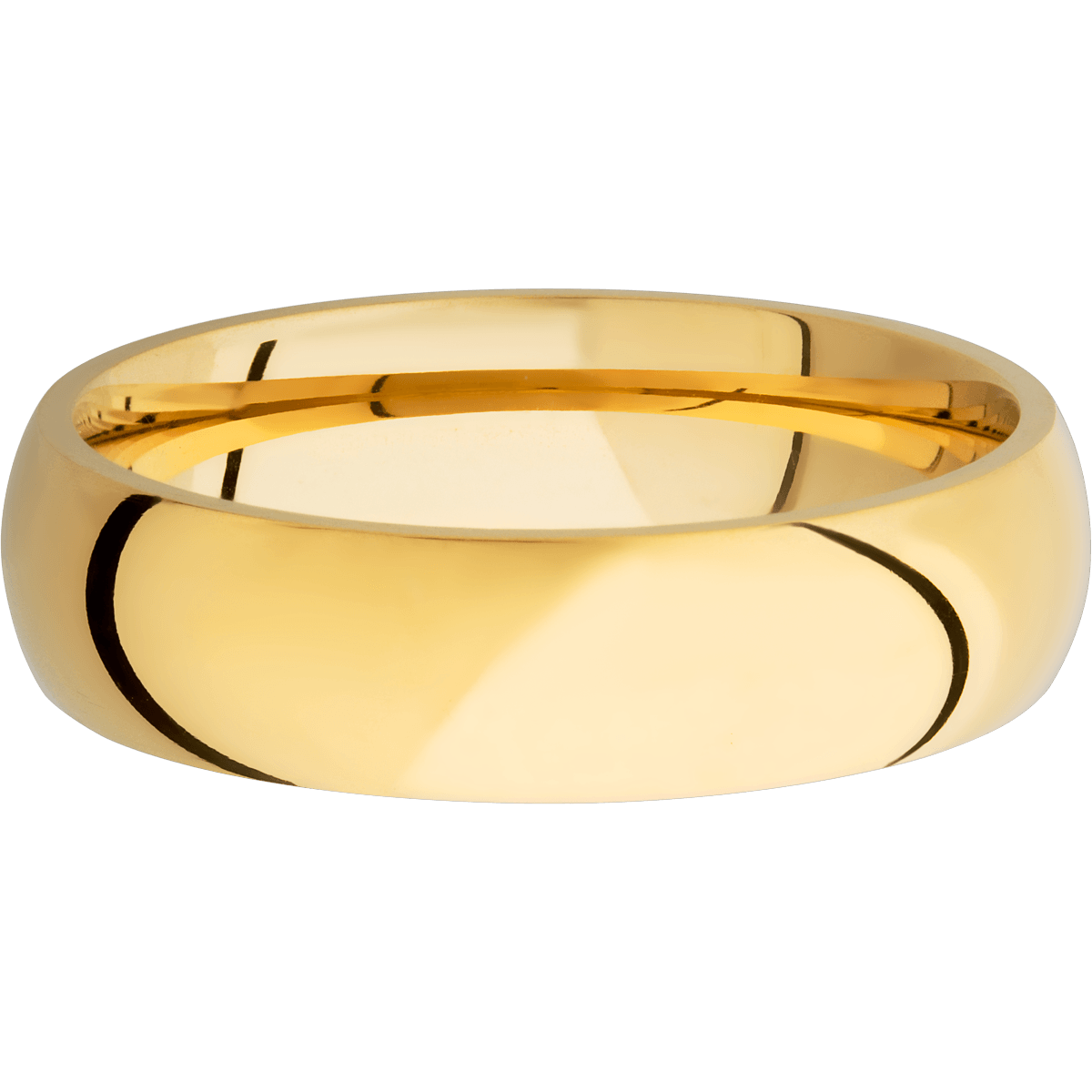 Comfort Fit Men's Wedding Ring with Polished Finish - Michael E. Minden Diamond Jewelers