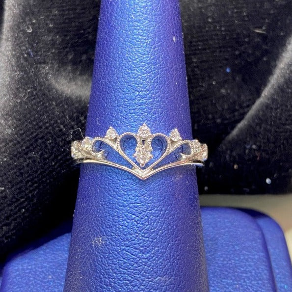 Blue crown online ring