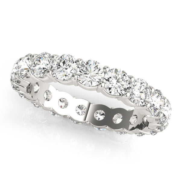 Round Eternity Prong-Set Wedding Ring - Michael E. Minden Diamond Jewelers