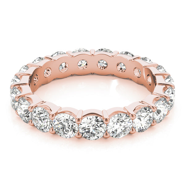 Round Eternity Prong-Set Wedding Ring - Michael E. Minden Diamond Jewelers