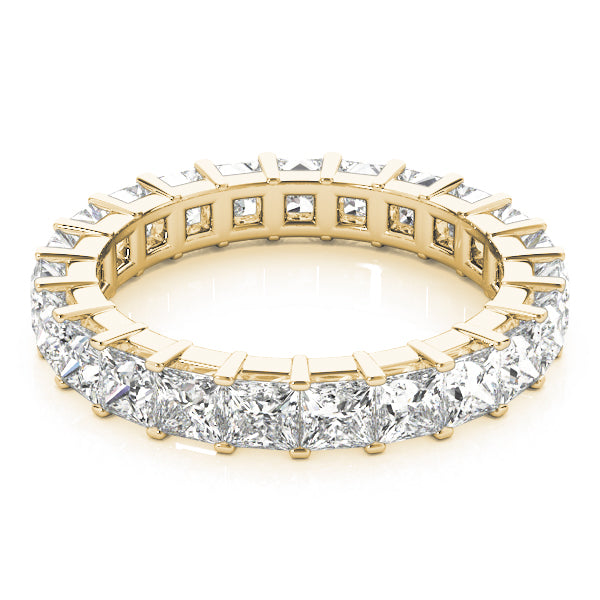 Eternity Princess Cut Prong-Set Wedding Ring - Michael E. Minden Diamond Jewelers