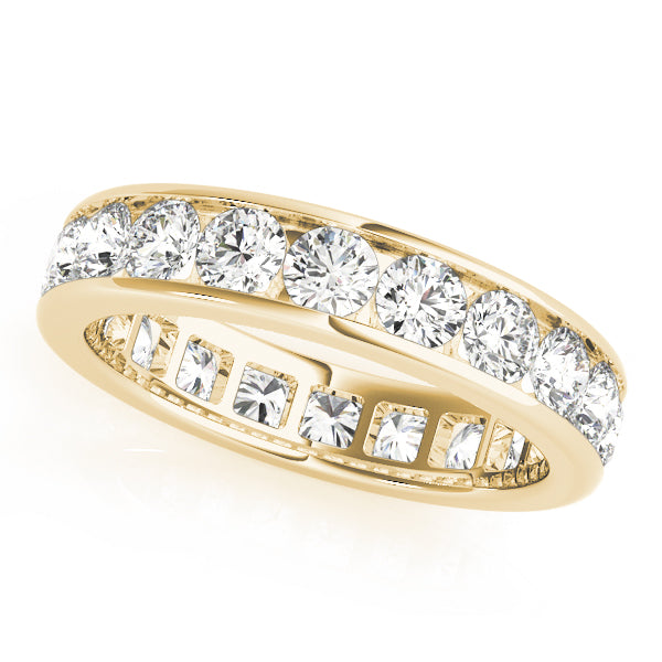 Eternity Round Channel-Set Wedding Ring - Michael E. Minden Diamond Jewelers