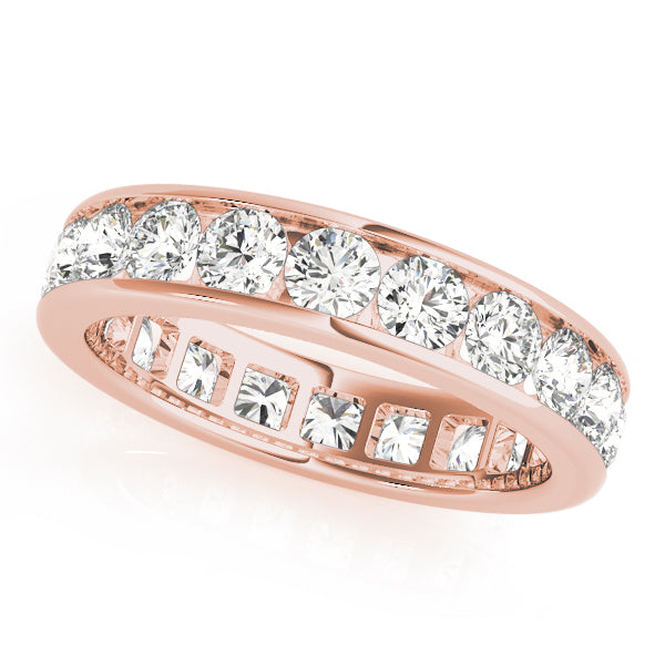 Eternity Round Channel-Set Wedding Ring - Michael E. Minden Diamond Jewelers