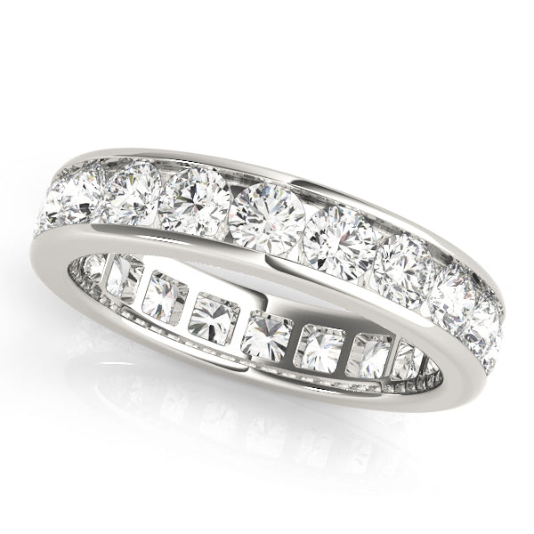 Eternity Round Channel-Set Wedding Ring - Michael E. Minden Diamond Jewelers