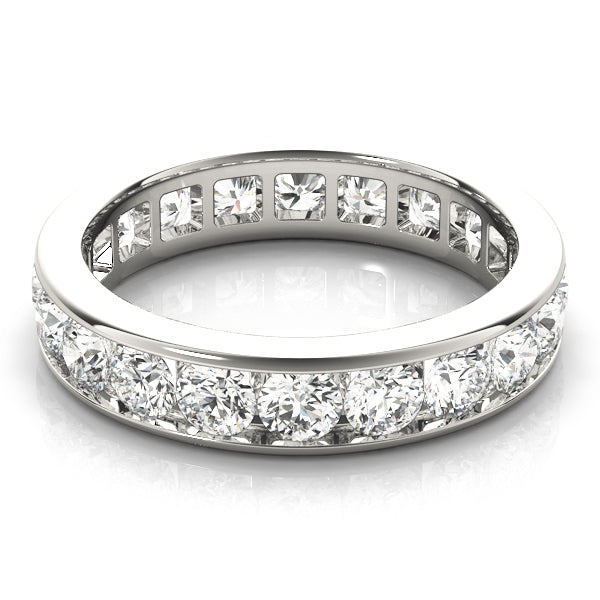 Eternity Round Channel-Set Wedding Ring - Michael E. Minden Diamond Jewelers