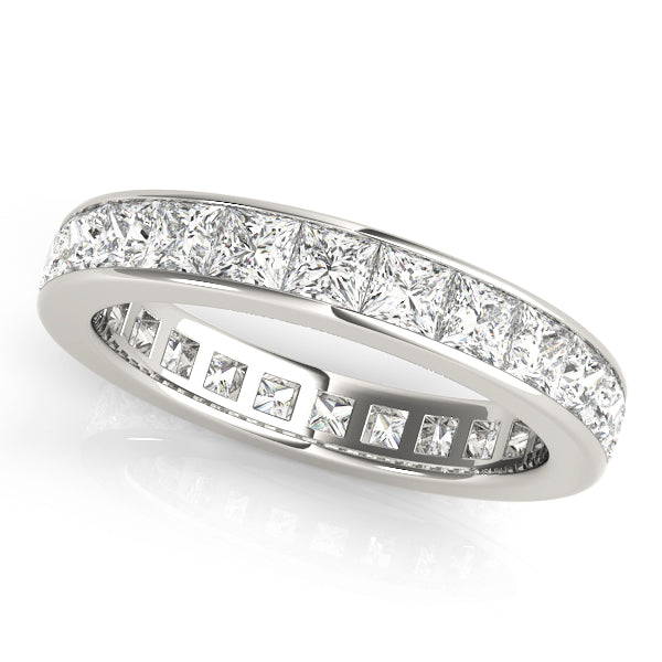 Eternity princess sale cut wedding band