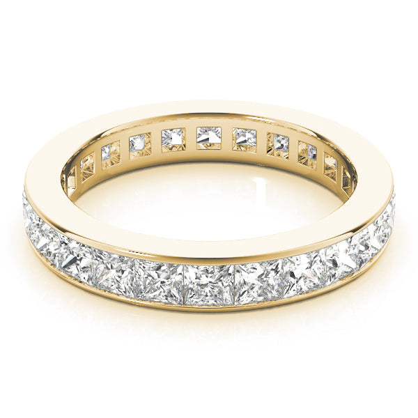 Eternity Princess Cut Channel-Set Wedding Ring - Michael E. Minden Diamond Jewelers