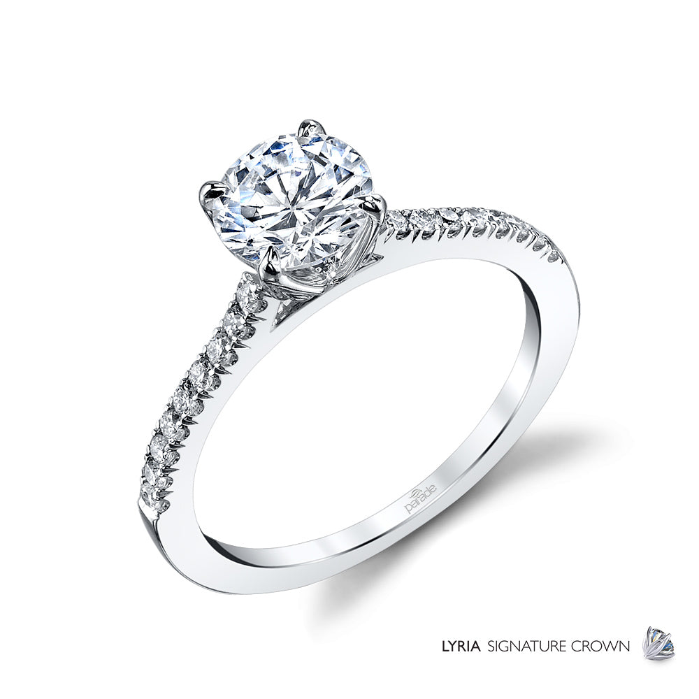 Round Classic Semi-Mount Engagement Ring - Michael E. Minden Diamond Jewelers