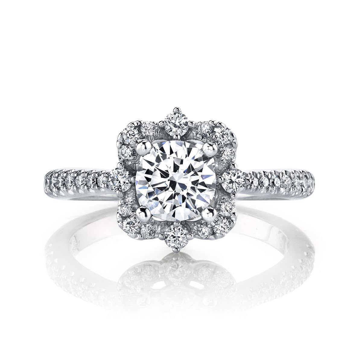 Floral-Inspired Engagement Ring - Michael E. Minden Diamond Jewelers