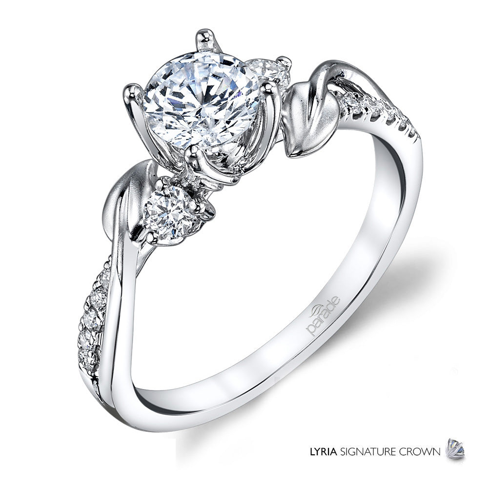 Intertwined Leaf Engagement Ring - Michael E. Minden Diamond Jewelers