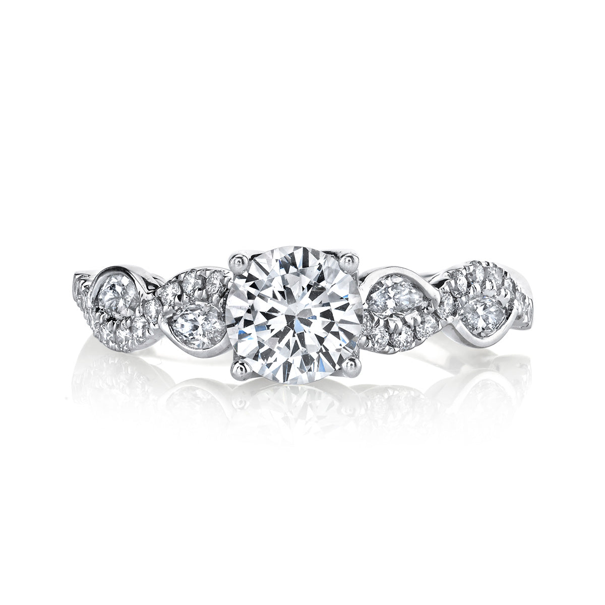 Intertwined Set Engagement Ring - Michael E. Minden Diamond Jewelers