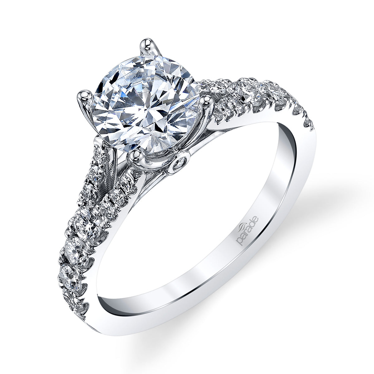 Lyria Tapered Signature Engagement Ring - Michael E. Minden Diamond Jewelers
