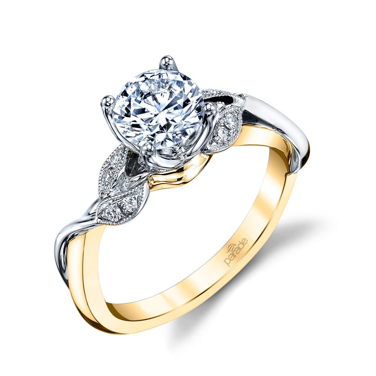 Lyria Nature-Inspired Twist Engagement Ring - Michael E. Minden Diamond Jewelers