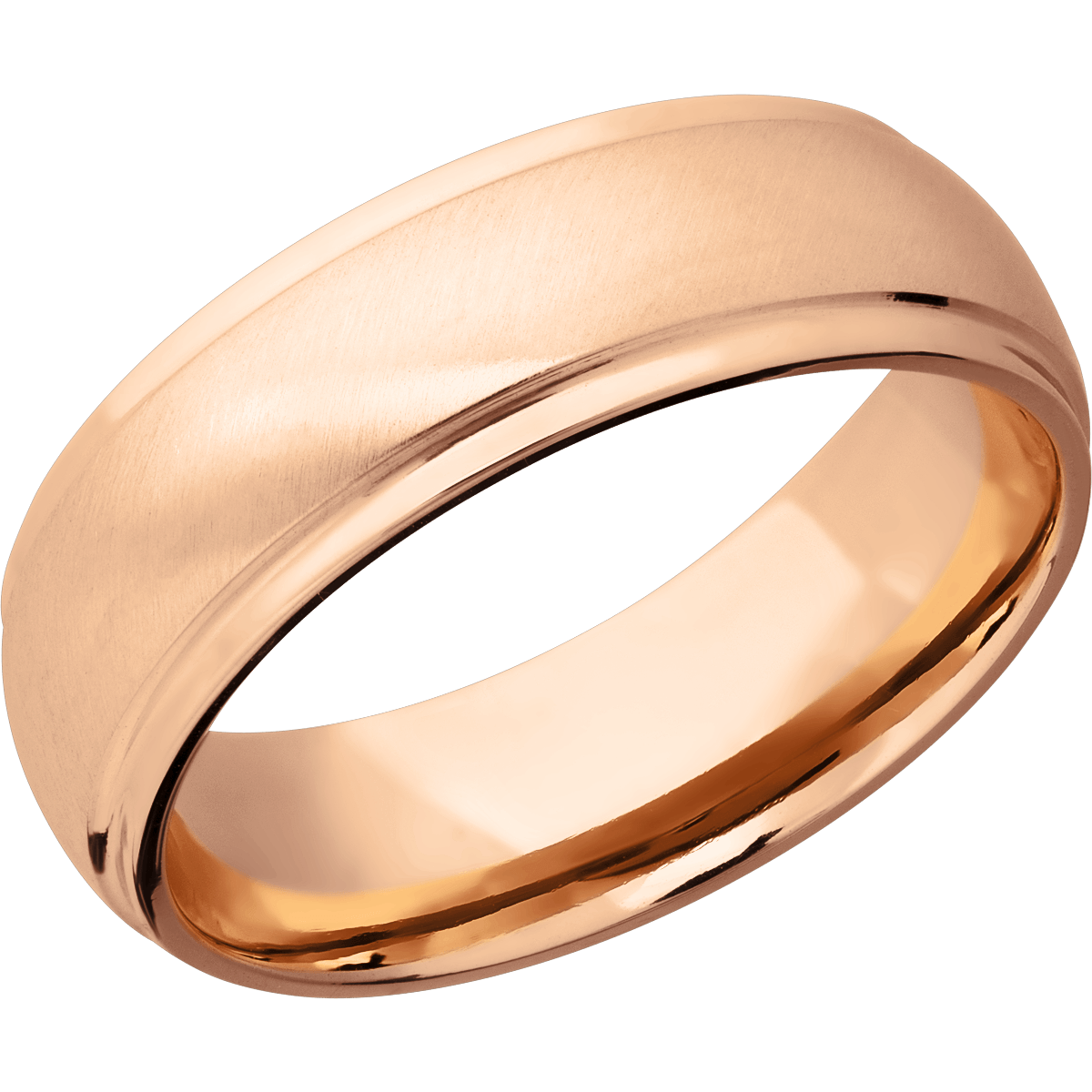 Comfort Fit Stepped Down Men's Wedding Ring - Michael E. Minden Diamond Jewelers