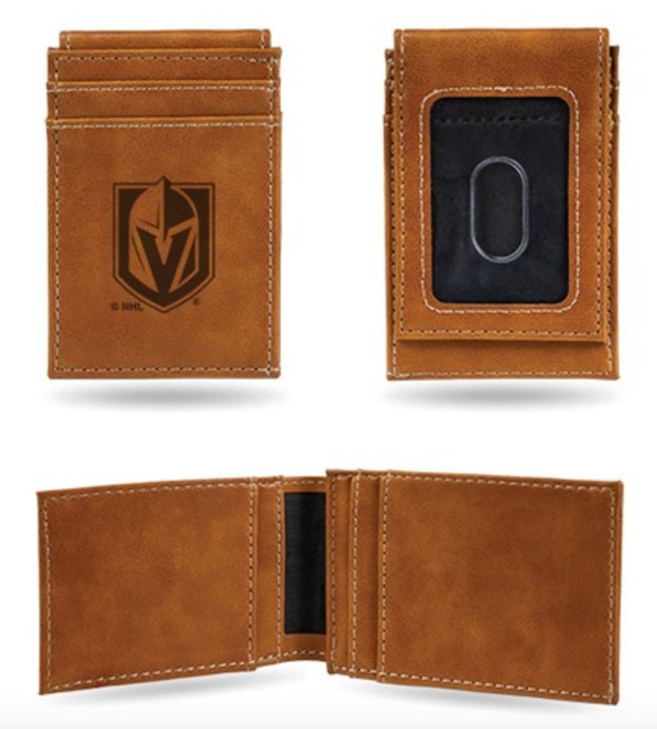 Vegas Golden Knights Leather Wallet - Michael E. Minden Diamond Jewelers