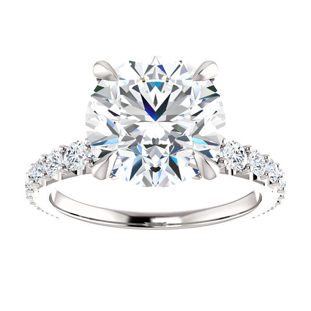 Round Cut Eternity Set Engagement Ring - Michael E. Minden Diamond Jewelers
