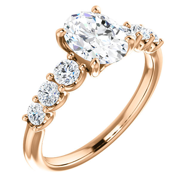 Oval Shape Engagement Ring - Michael E. Minden Diamond Jewelers