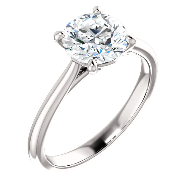 Round Solitaire Engagement Ring - Michael E. Minden Diamond Jewelers