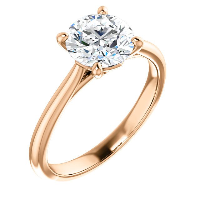 Round Solitaire Engagement Ring - Michael E. Minden Diamond Jewelers