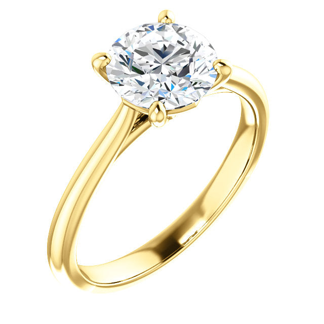 Round Solitaire Engagement Ring - Michael E. Minden Diamond Jewelers