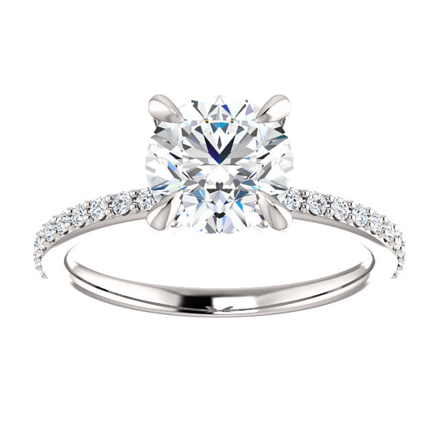 Classic Four-Prong Engagement Ring - Michael E. Minden Diamond Jewelers